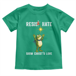 Resist Frog Toddler T Shirt Christian HIV Awareness Red Ribbon TS14 Irish Green Print Your Wear