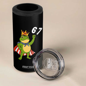 Resist Frog 4 in 1 Can Cooler Tumbler Super American 67 Six Seven Meme TS14 Print Your Wear