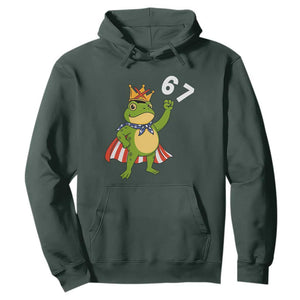 Resist Frog Hoodie Super American 67 Six Seven Meme TS14 Dark Forest Green Print Your Wear