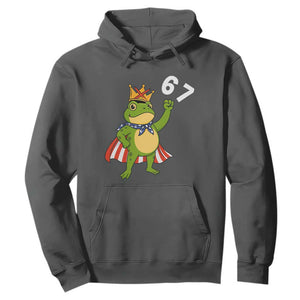 Resist Frog Hoodie Super American 67 Six Seven Meme TS14 Dark Heather Print Your Wear