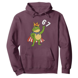 Resist Frog Hoodie Super American 67 Six Seven Meme TS14 Maroon Print Your Wear
