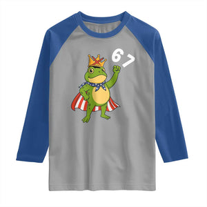 Resist Frog Raglan Shirt Super American 67 Six Seven Meme TS14 Sport Gray Royal Print Your Wear