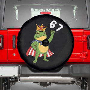 Resist Frog Spare Tire Cover Super American 67 Six Seven Meme TS14 Black Print Your Wear