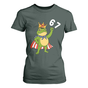 Resist Frog T Shirt For Women Super American 67 Six Seven Meme TS14 Dark Forest Green Print Your Wear