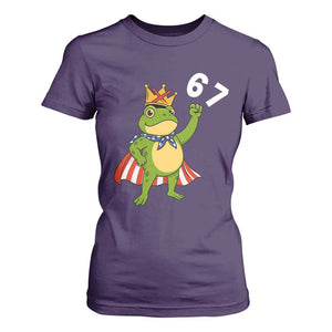 Resist Frog T Shirt For Women Super American 67 Six Seven Meme TS14 Purple Print Your Wear