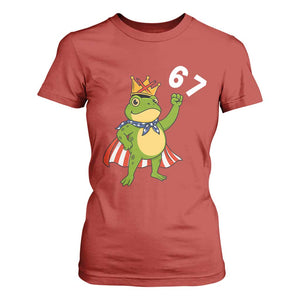 Resist Frog T Shirt For Women Super American 67 Six Seven Meme TS14 Red Print Your Wear