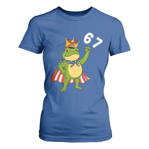 Resist Frog T Shirt For Women Super American 67 Six Seven Meme TS14 Royal Blue Print Your Wear