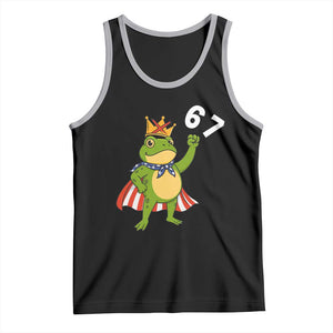 Resist Frog Tank Top Super American 67 Six Seven Meme TS14 Black Athletic Heather Print Your Wear