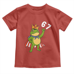 Resist Frog Toddler T Shirt Super American 67 Six Seven Meme TS14 Red Print Your Wear