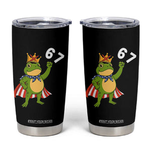 Resist Frog Tumbler Cup Super American 67 Six Seven Meme TS14 Black Print Your Wear