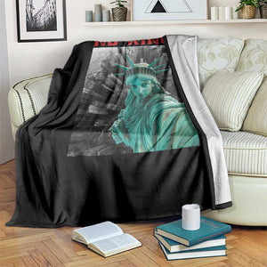 No Kings Throw Blanket Statue of Liberty Selfie Freedom TS14 Print Your Wear