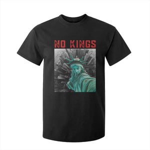 No Kings T Shirt For Kid Statue of Liberty Selfie Freedom TS14 Black Print Your Wear