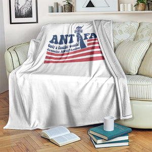 Antifa Fascism Patriotic Throw Blanket Antifascist Statue of Liberty TS14 Print Your Wear