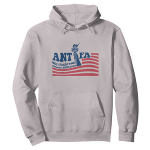 Antifa Fascism Patriotic Hoodie Antifascist Statue of Liberty TS14 Ice Gray Print Your Wear