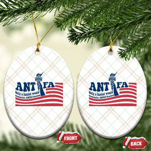 Antifa Fascism Patriotic Ceramic Ornament Antifascist Statue of Liberty TS14 Print Your Wear