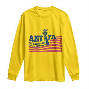 Antifa Fascism Patriotic Long Sleeve Shirt Antifascist Statue of Liberty TS14 Daisy Print Your Wear