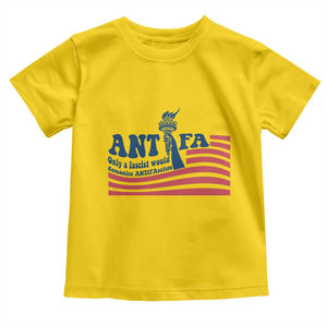 Antifa Fascism Patriotic Toddler T Shirt Antifascist Statue of Liberty TS14 Daisy Print Your Wear