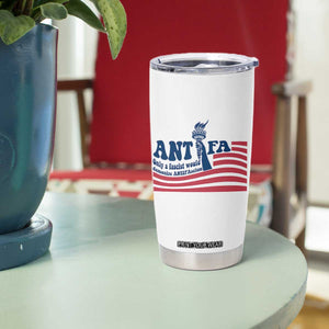 Antifa Fascism Patriotic Tumbler Cup Antifascist Statue of Liberty TS14 Print Your Wear