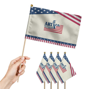 Antifa Fascism Patriotic Handheld Flag Antifascist Statue of Liberty