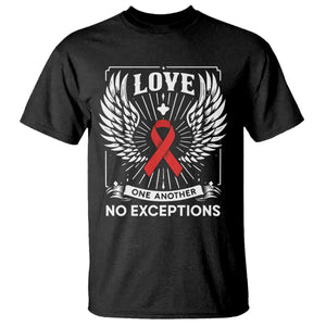 Red Ribbon Christian T Shirt Cross Minimal Faith HIV Awareness Religious TS14 Black Print Your Wear