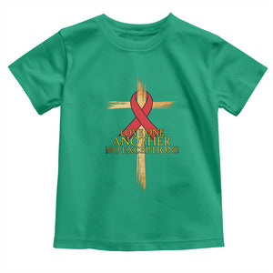 Red Ribbon Christian Toddler T Shirt Cross Bible Verse TS14 Irish Green Print Your Wear