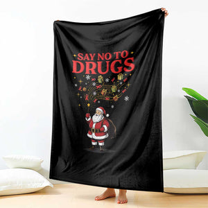 Santa Christmas Throw Blanket AIDS Awwanrness Red Ribbon HIV Support TS14 Print Your Wear