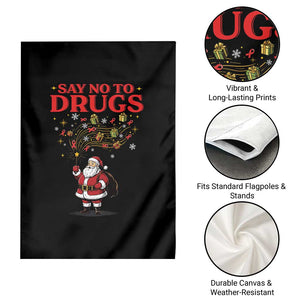 Santa Christmas Garden Flag AIDS Awwanrness Red Ribbon HIV Support TS14 Print Your Wear