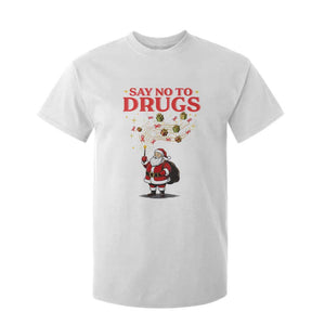 Santa Christmas T Shirt For Kid AIDS Awwanrness Red Ribbon HIV Support TS14 White Print Your Wear