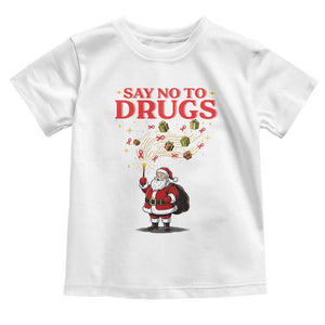 Santa Christmas Toddler T Shirt AIDS Awwanrness Red Ribbon HIV Support TS14 White Print Your Wear