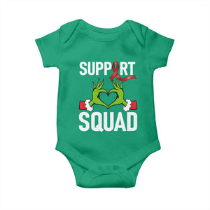 Red Ribbon AIDS Awareness Baby Onesie Elf Hand Christmas HIV Support TS14 Irish Green Print Your Wear