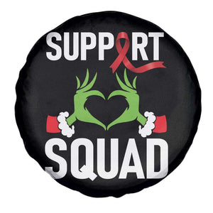 Red Ribbon AIDS Awareness Spare Tire Cover Elf Hand Christmas HIV Support TS14 Print Your Wear
