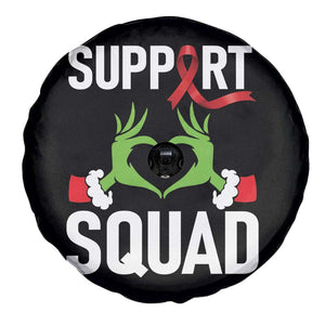 Red Ribbon AIDS Awareness Spare Tire Cover Elf Hand Christmas HIV Support TS14 Print Your Wear