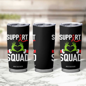 Red Ribbon AIDS Awareness Tumbler Cup Elf Hand Christmas HIV Support TS14 Print Your Wear