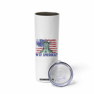 Funny American Skinny Tumbler Statue of Liberty WTF USA Freedom Satire TS14 Print Your Wear