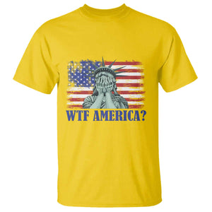 Funny American T Shirt Statue of Liberty WTF USA Freedom Satire TS14 Daisy Print Your Wear