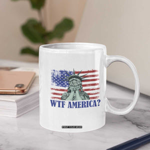 Funny American Coffee Mug Statue of Liberty WTF USA Freedom Satire TS14 Print Your Wear