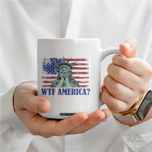 Funny American Coffee Mug Statue of Liberty WTF USA Freedom Satire TS14 Print Your Wear
