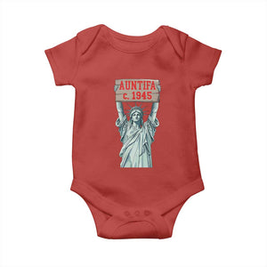 Antifa Fascism Baby Onesie Statue of Liberty Anti Fascism Patriotic TS14 Red Print Your Wear