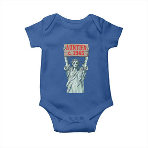 Antifa Fascism Baby Onesie Statue of Liberty Anti Fascism Patriotic TS14 Royal Blue Print Your Wear