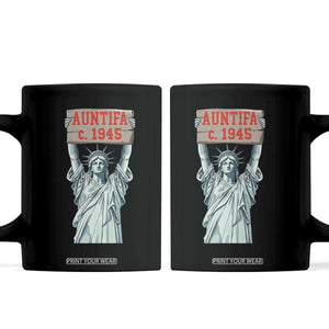 Antifa Fascism Coffee Mug Statue of Liberty Anti Fascism Patriotic TS14 Black Print Your Wear
