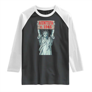 Antifa Fascism Raglan Shirt Statue of Liberty Anti Fascism Patriotic TS14 Black White Print Your Wear