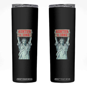 Antifa Fascism Skinny Tumbler Statue of Liberty Anti Fascism Patriotic TS14 Black Print Your Wear