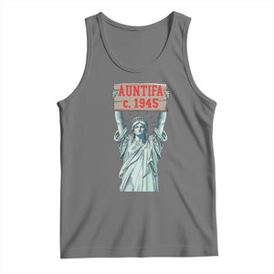 Antifa Fascism Tank Top Statue of Liberty Anti Fascism Patriotic TS14 Black Heather Print Your Wear