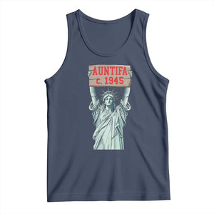 Antifa Fascism Tank Top Statue of Liberty Anti Fascism Patriotic TS14 Navy Print Your Wear