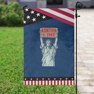 Antifa Fascism Garden Flag Statue of Liberty Anti Fascism Patriotic TS14 Classic Blue Black Print Your Wear