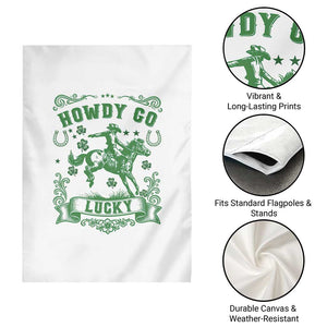 Cowboy St Patrick's Day Garden Flag Howdy Go Lucky TS14 Print Your Wear