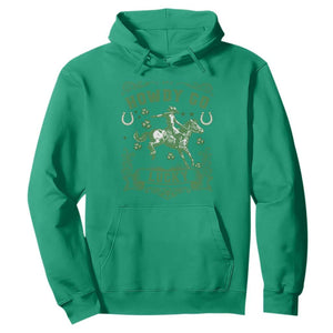Cowboy St Patrick's Day Hoodie Howdy Go Lucky TS14 Irish Green Print Your Wear