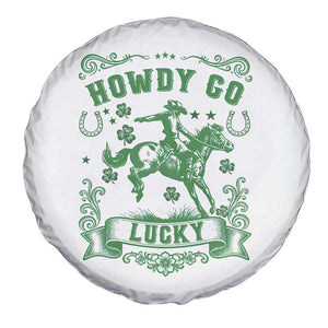 Cowboy St Patrick's Day Spare Tire Cover Howdy Go Lucky TS14 Print Your Wear