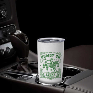 Cowboy St Patrick's Day Tumbler Cup Howdy Go Lucky TS14 Print Your Wear