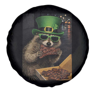 Funny Raccoon St Patrick's Day Spare Tire Cover Raccoon Eating Corned Beef Meme TS14 Print Your Wear